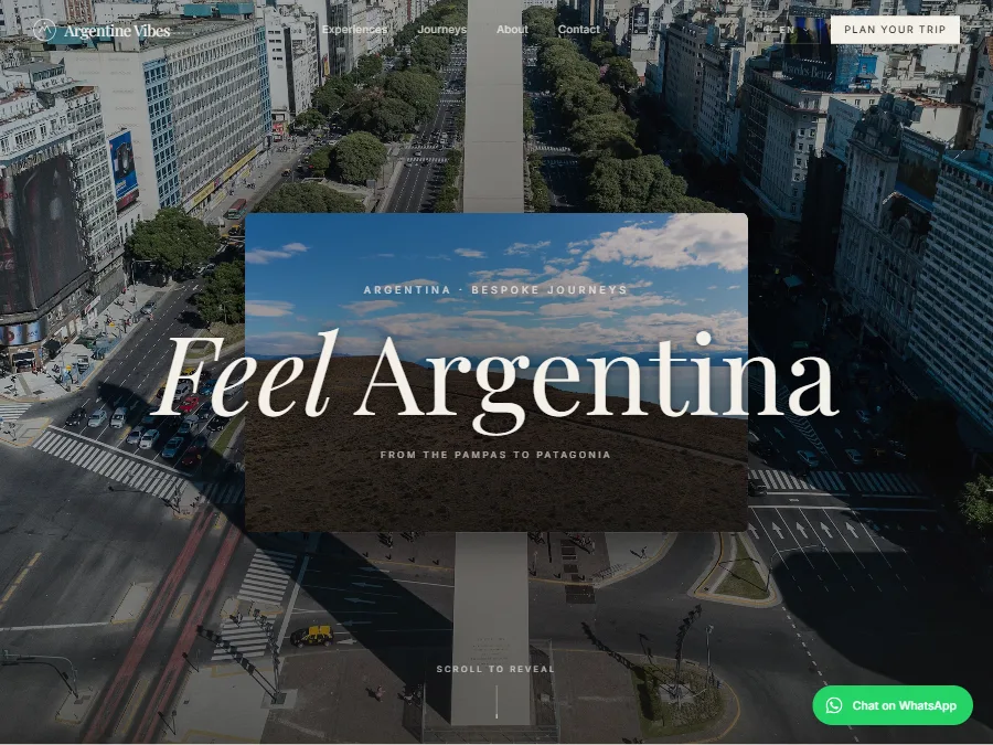 Página de inicio de argentinevibes.com